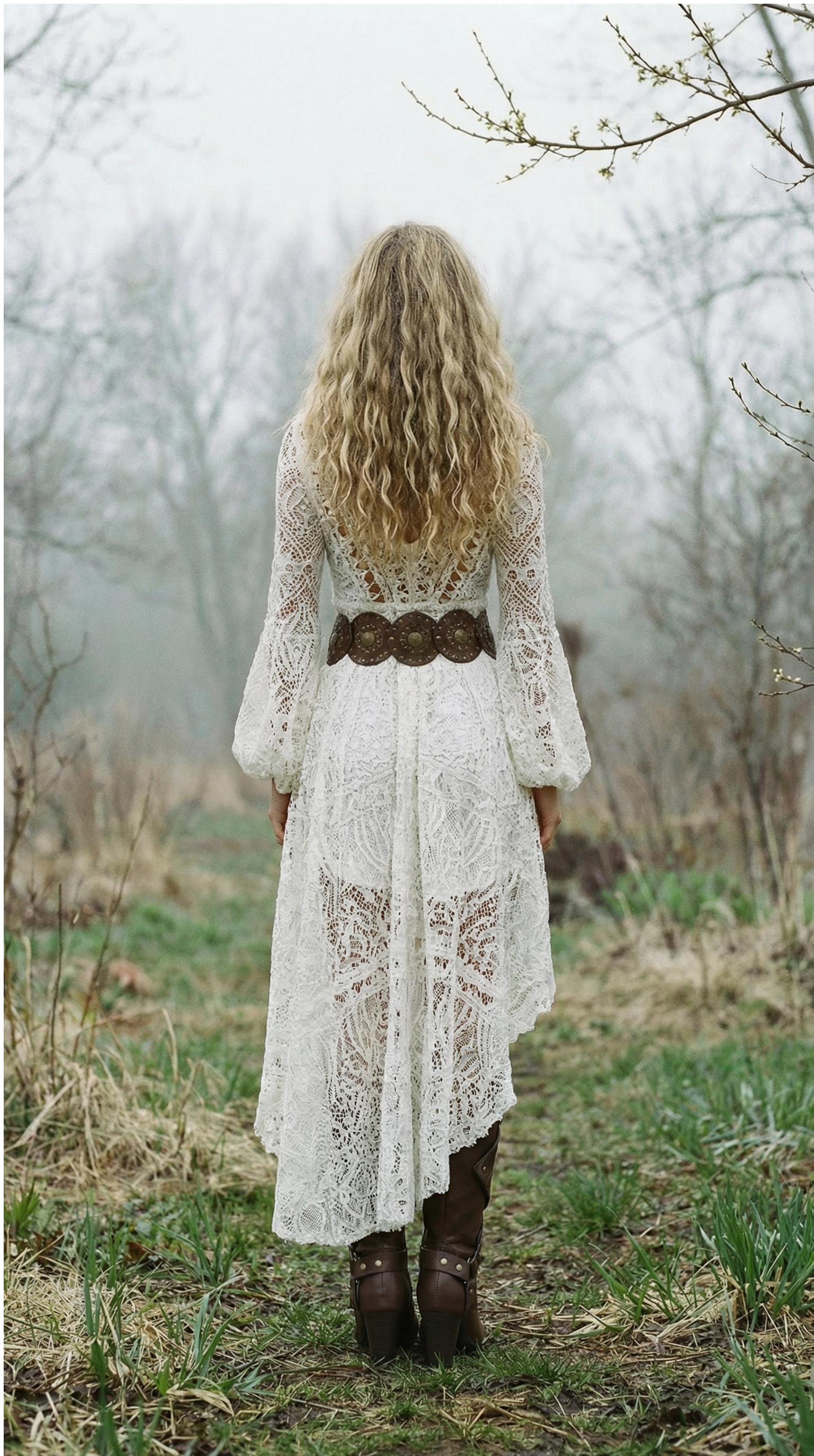 The Whispers of Spring Asymmetrical Lace Dress