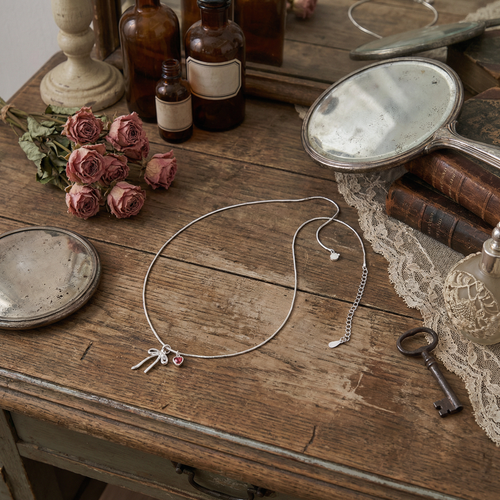 The Bow and Heart Necklace