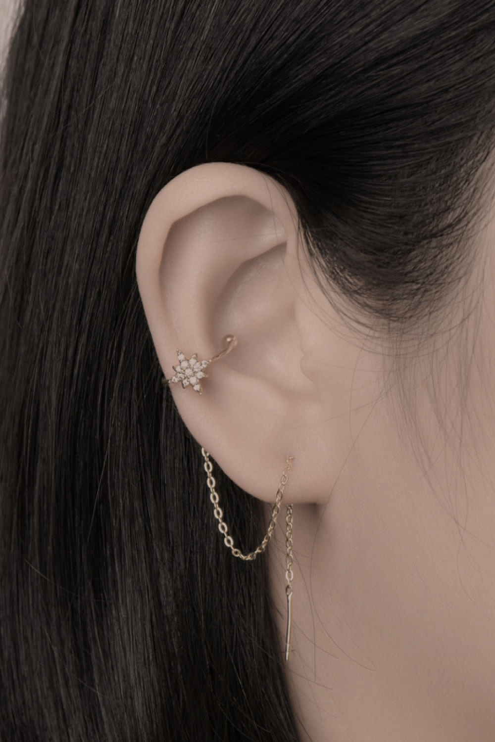 The Celestial Chain Threader Earrings