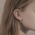 The Charm Drop Hoop Earrings