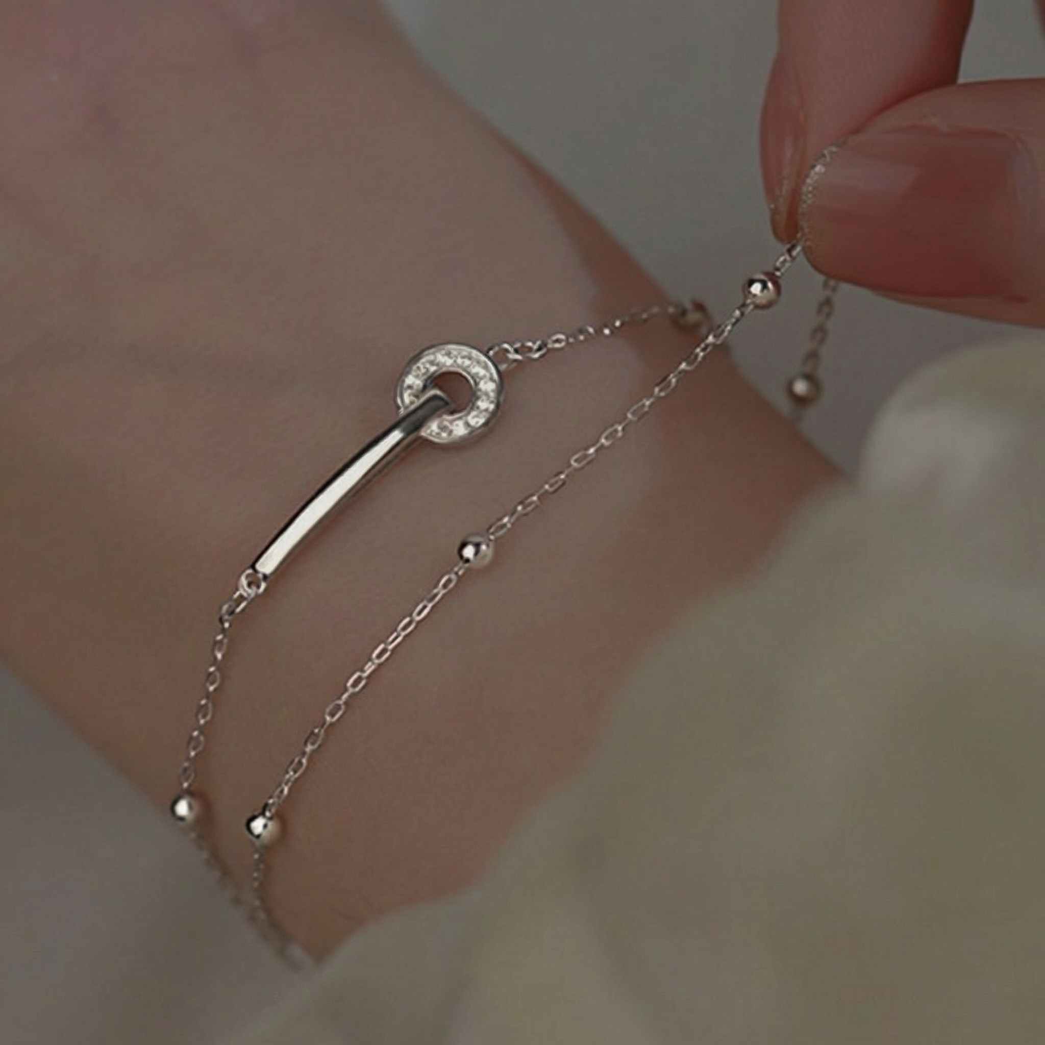 The Circle and Bar Bracelet