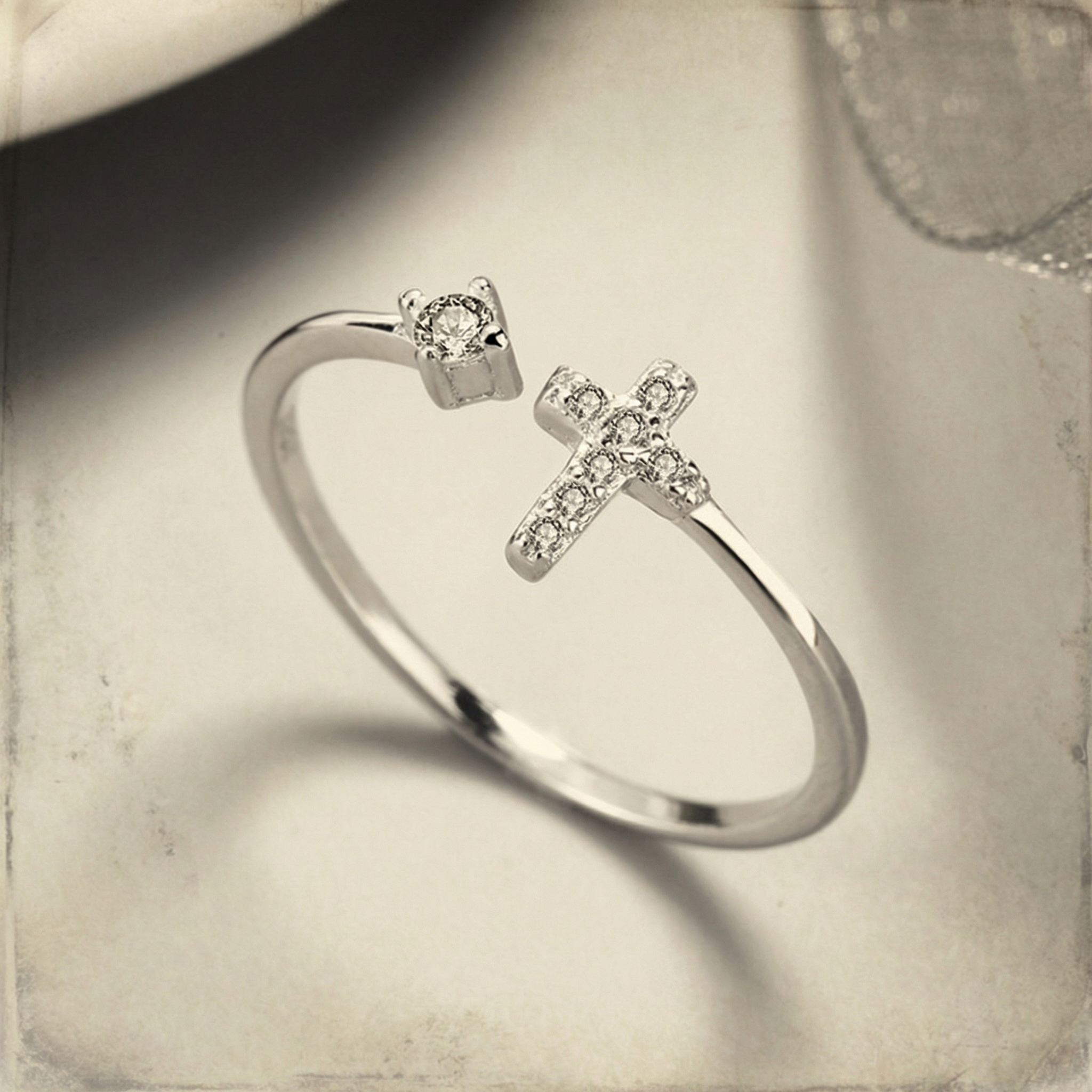 The Cross and Stone Ring