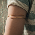 The Crystal Wire Cuff