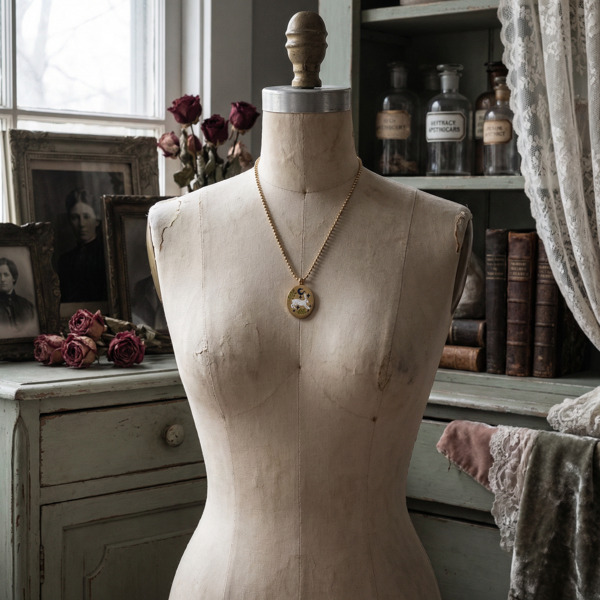 The Enamel Medallion Necklace