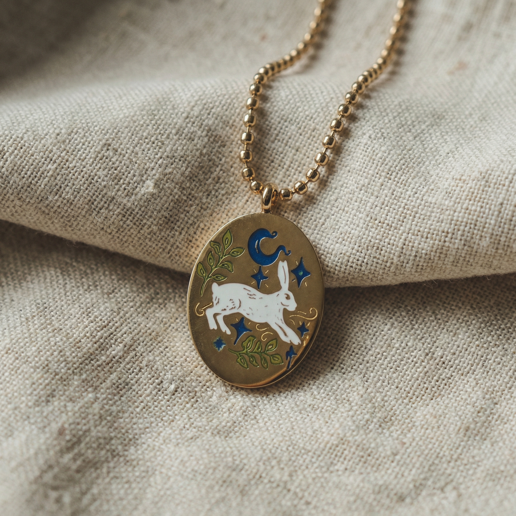 The Enamel Medallion Necklace