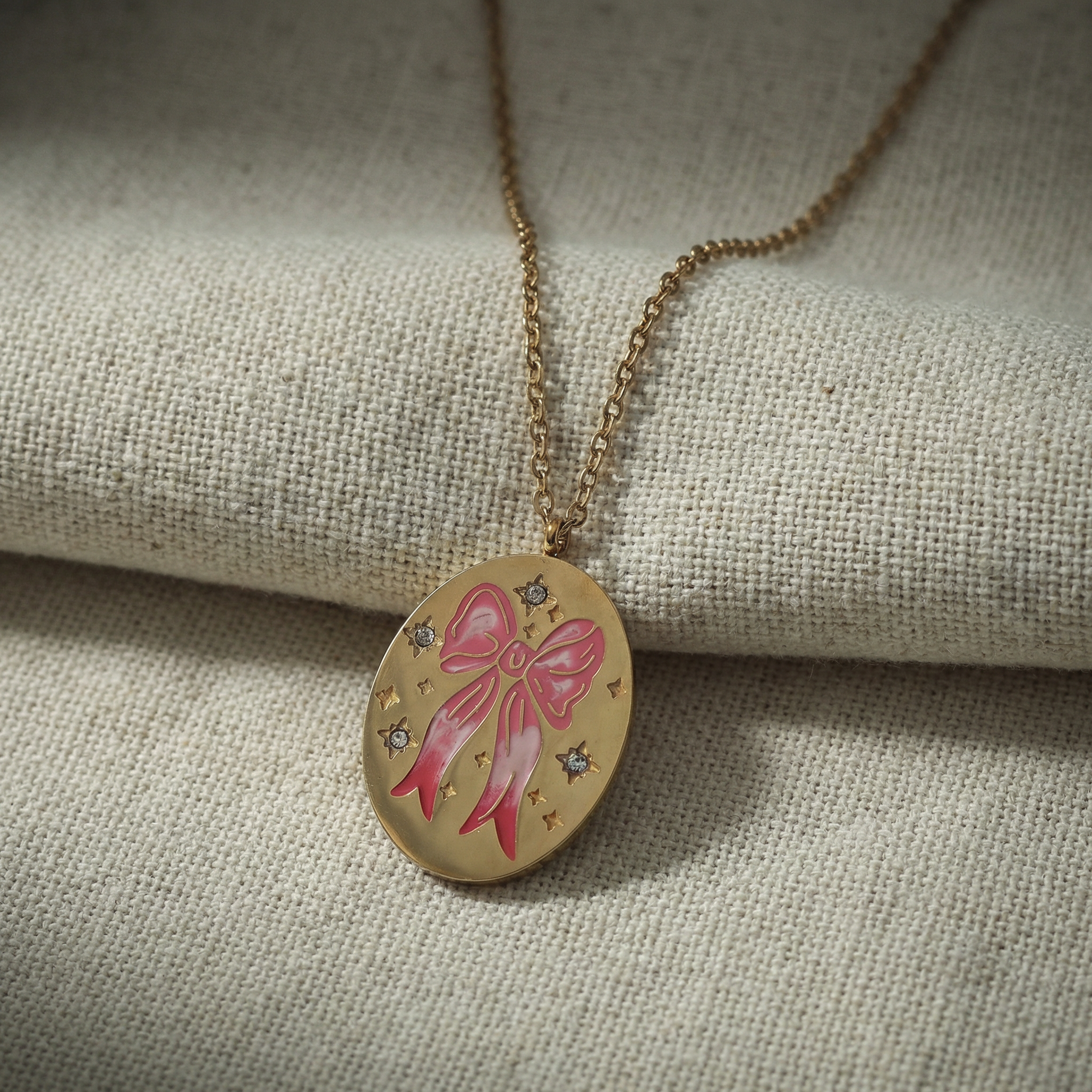 The Enamel Medallion Necklace