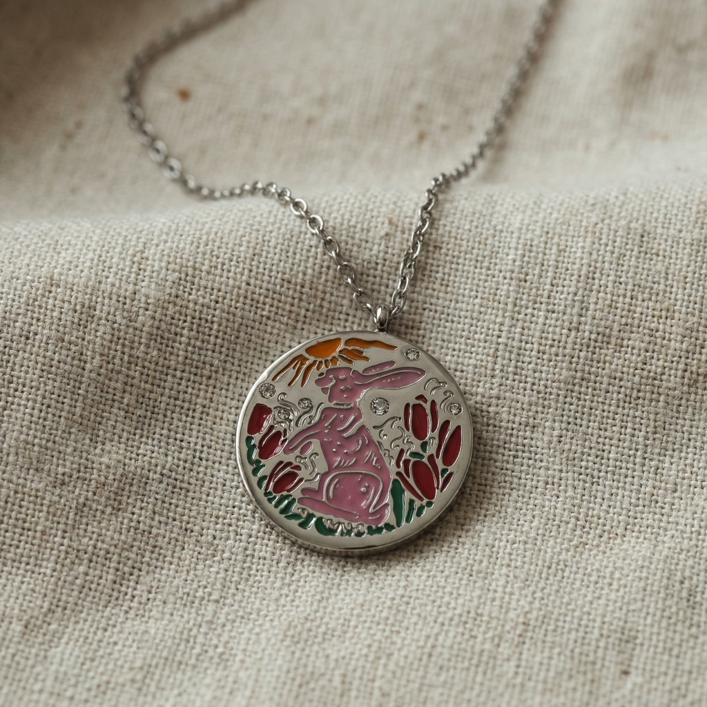 The Enamel Medallion Necklace