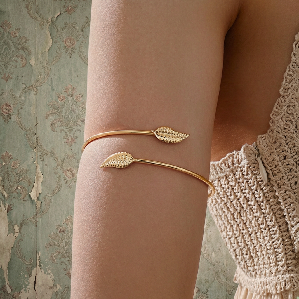 The Gilded Leaf Cuff