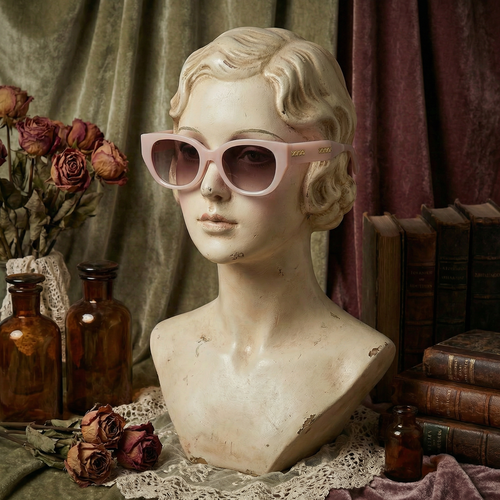 The Gold-Barred Cat-Eye Sunglasses