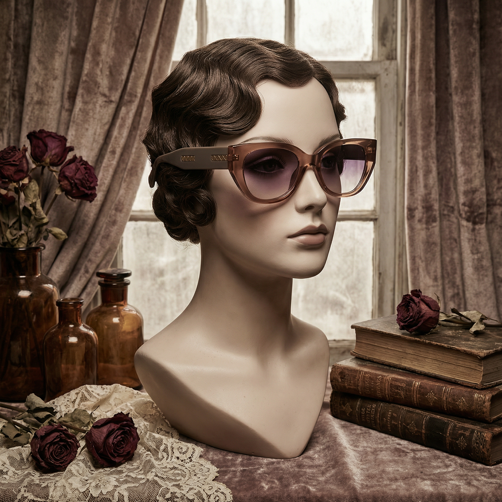 The Gold-Barred Cat-Eye Sunglasses