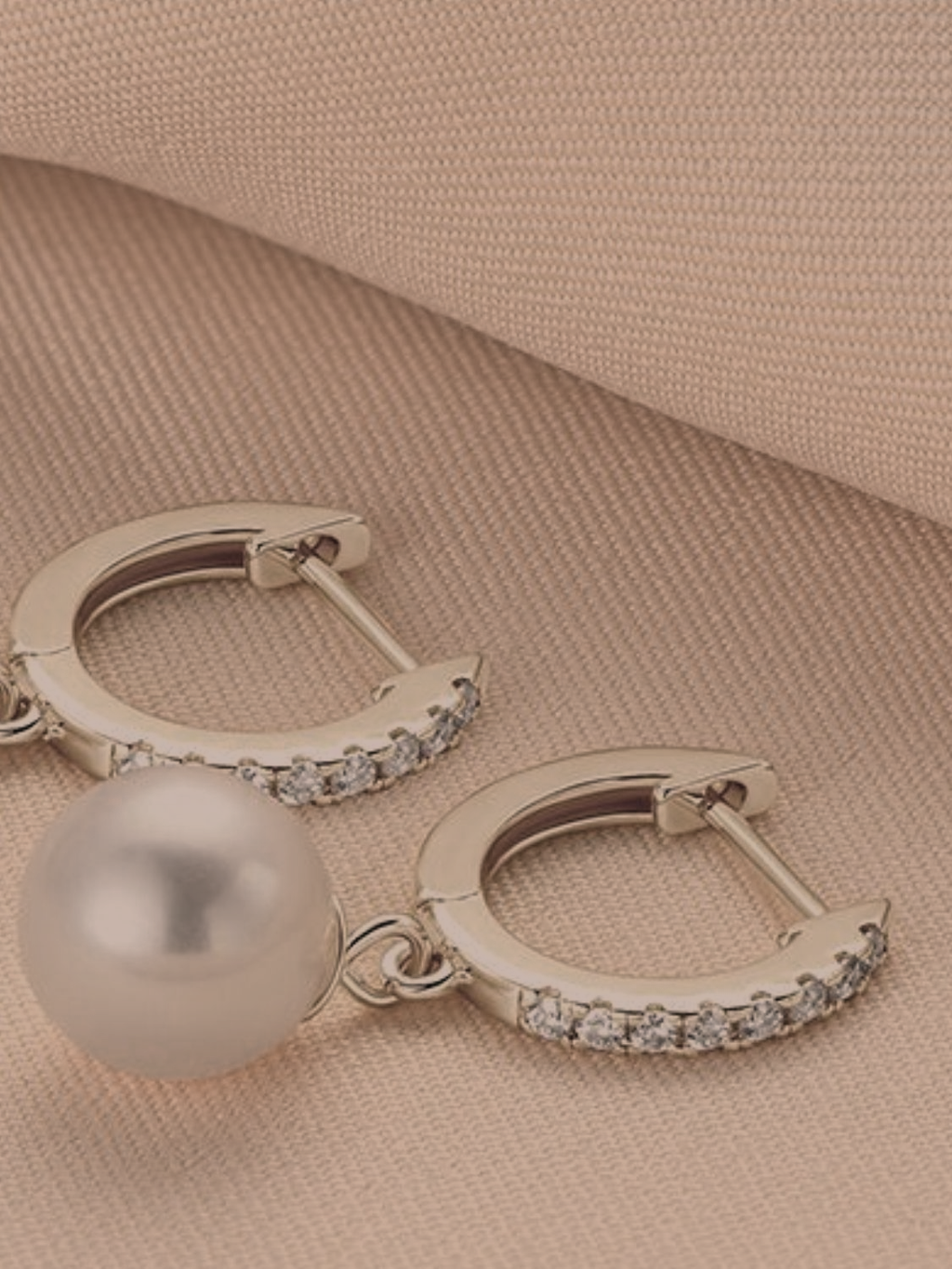 The Pearl Drop Huggie
