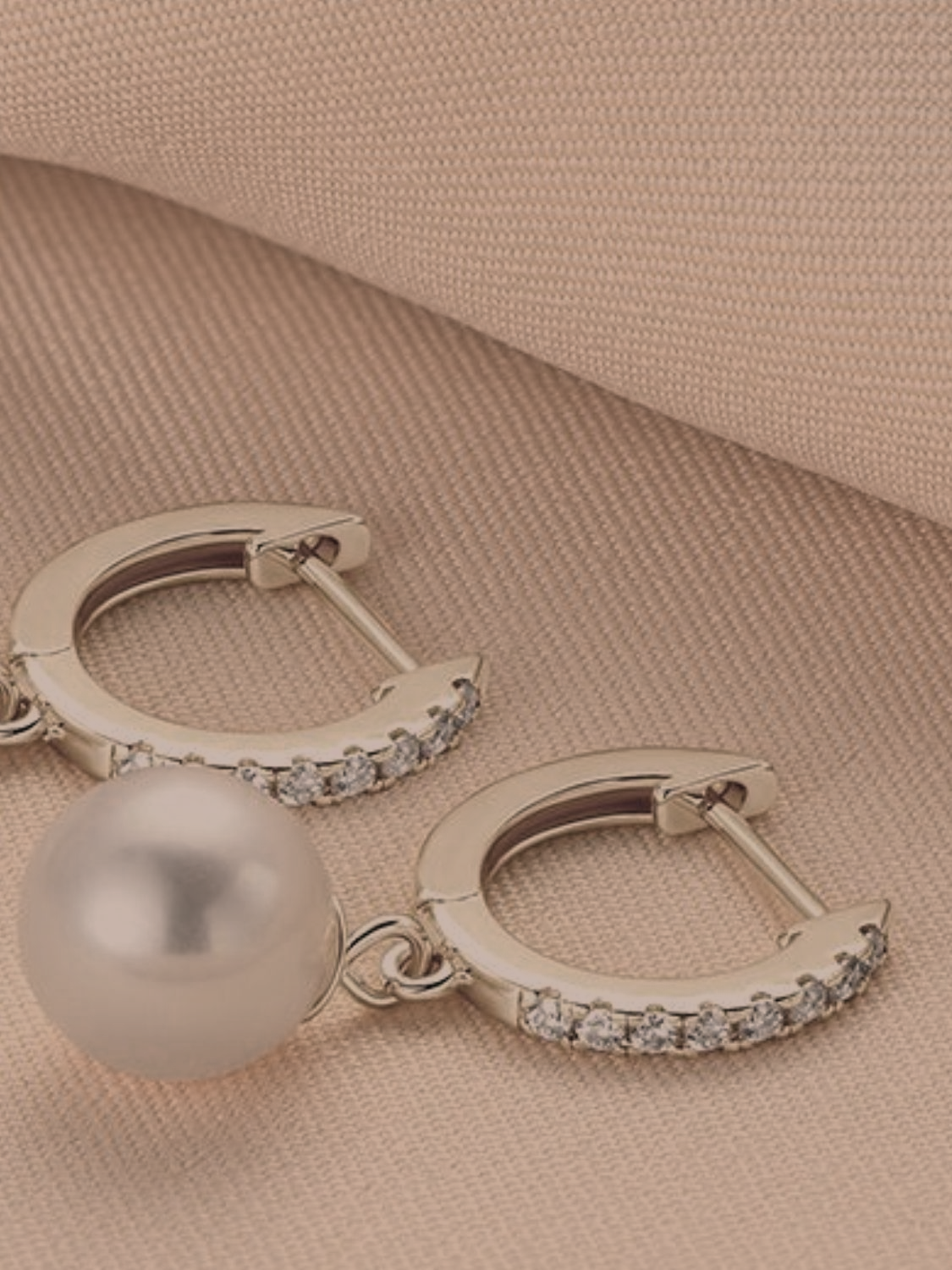 The Pearl Drop Huggie