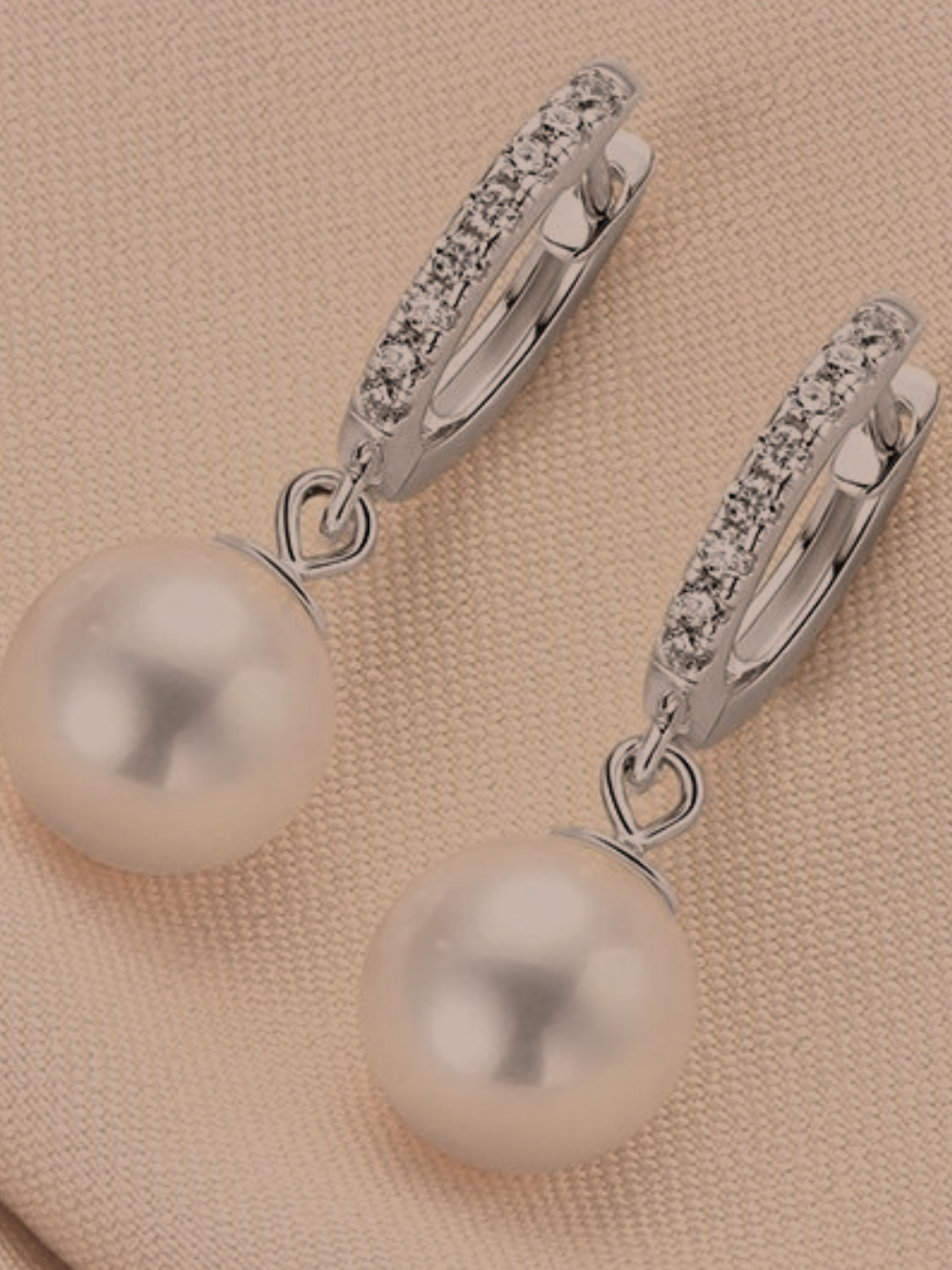 The Pearl Drop Huggie