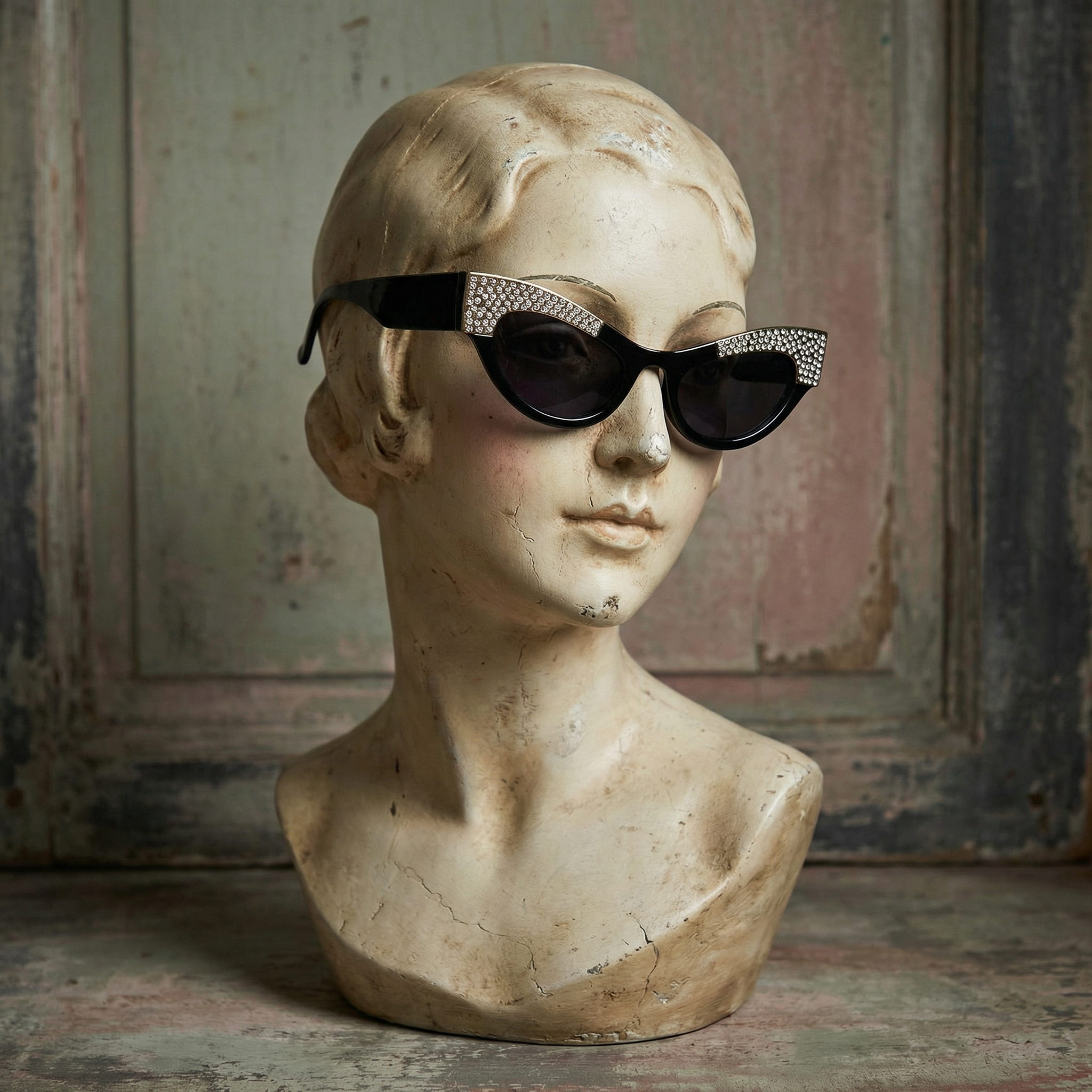 The Rhinestone Trim Cat-Eye Sunglasses