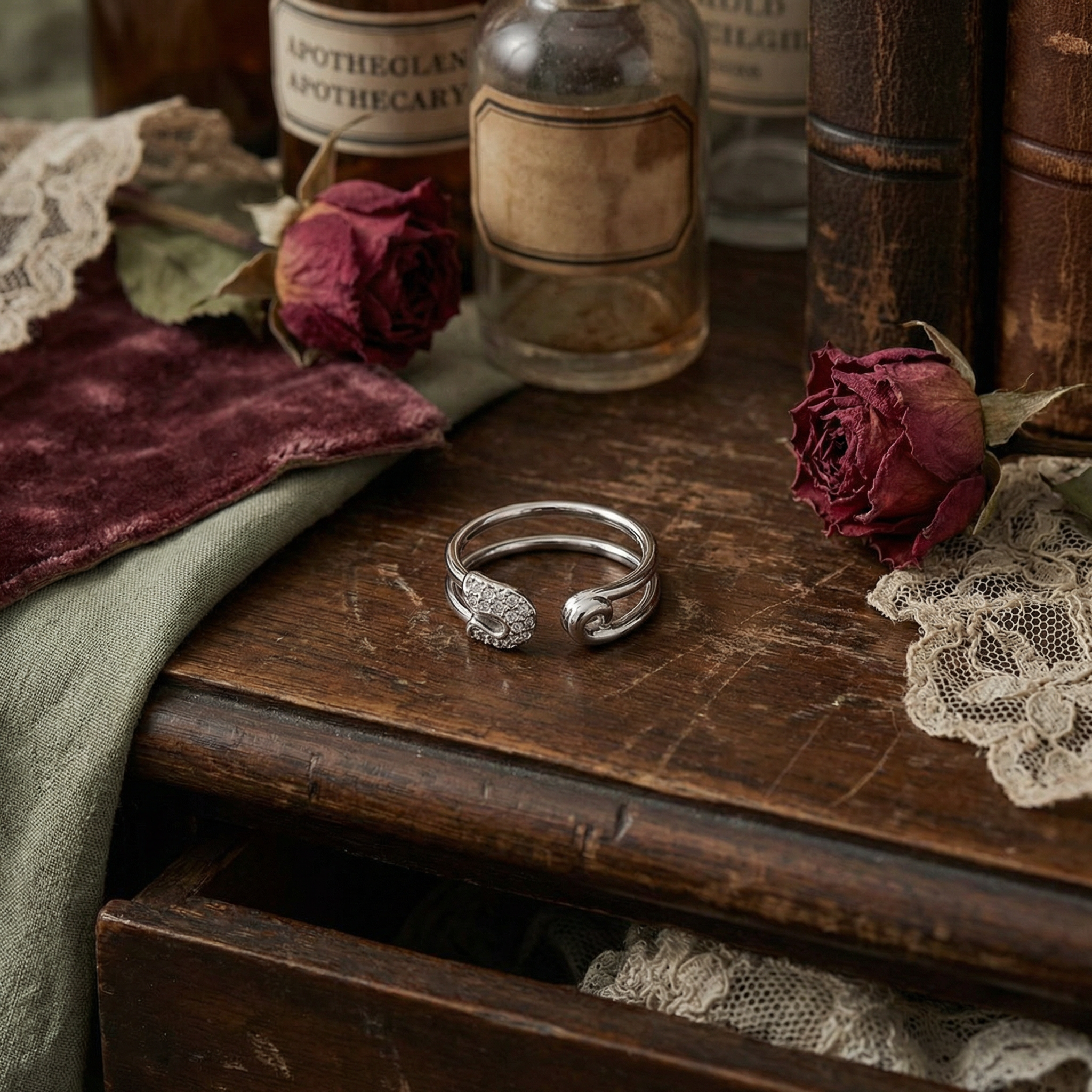 The Safety Pin Open Ring