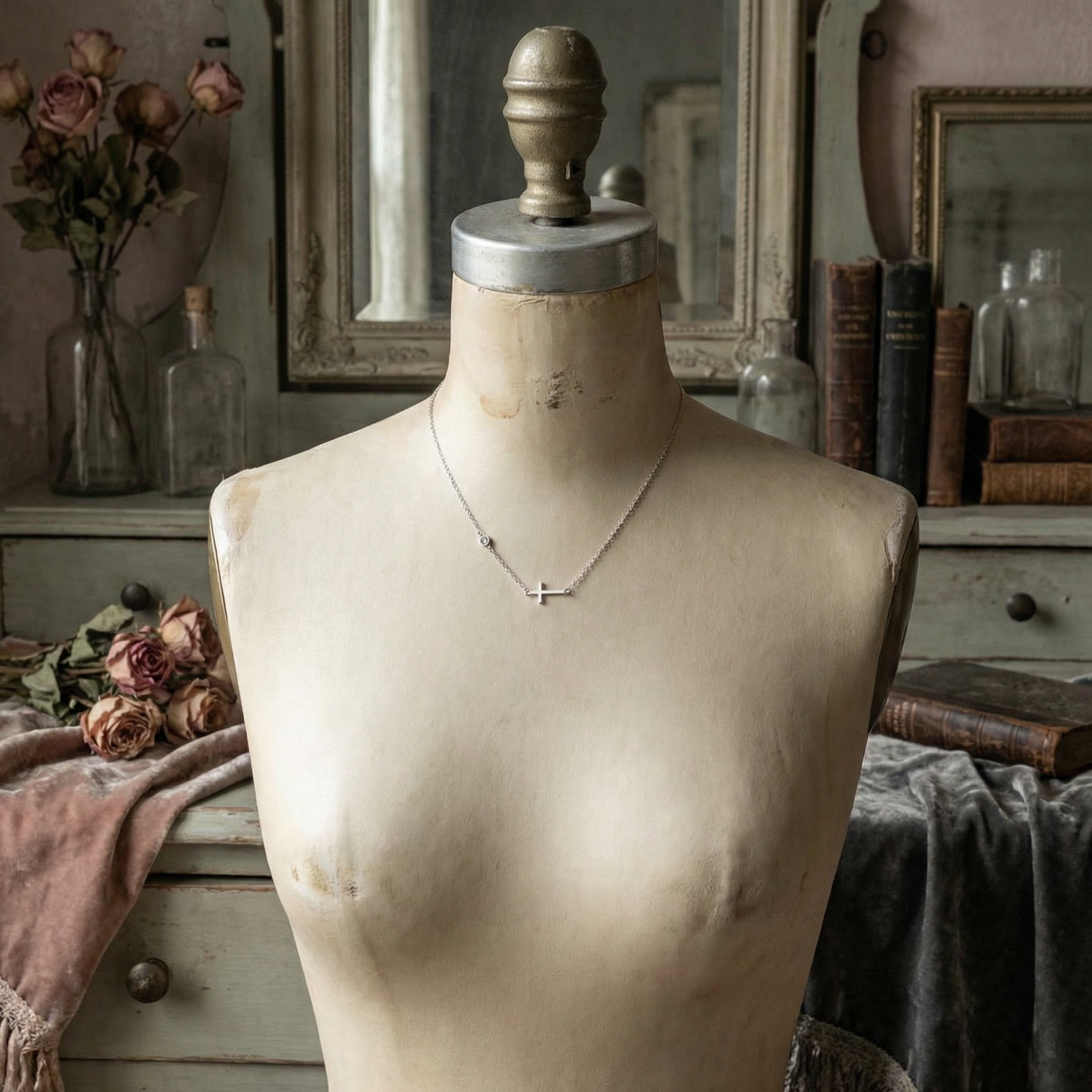 The Sideways Cross Necklace