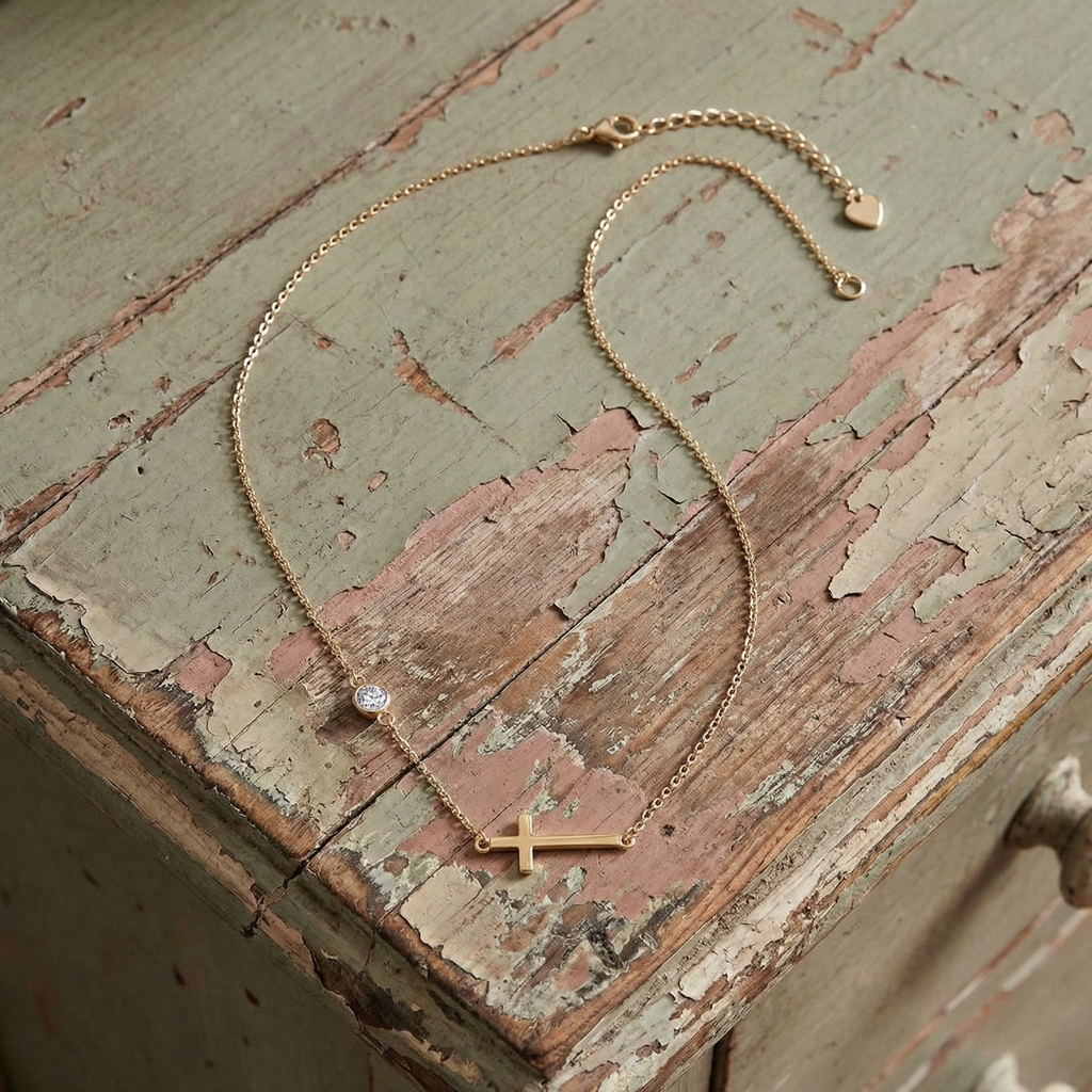 The Sideways Cross Necklace
