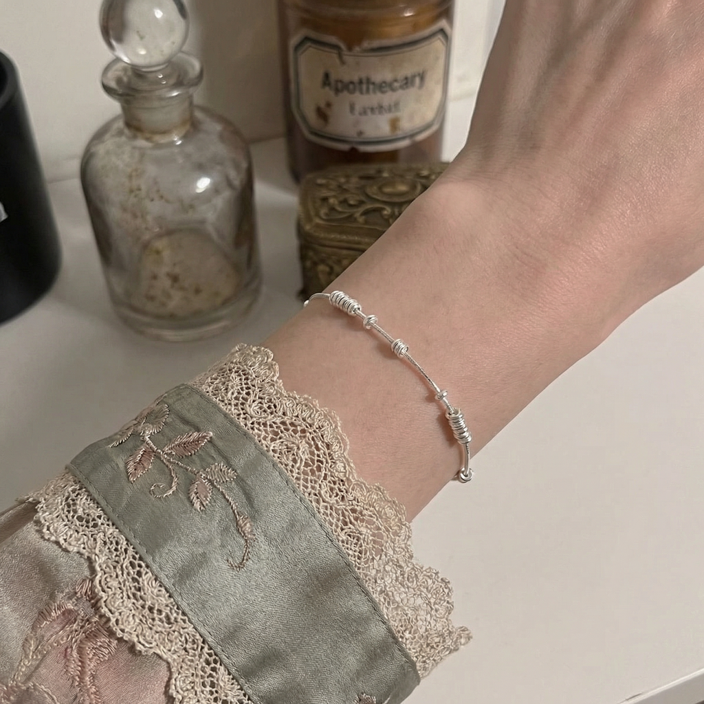 The Silver Ridges Bracelet