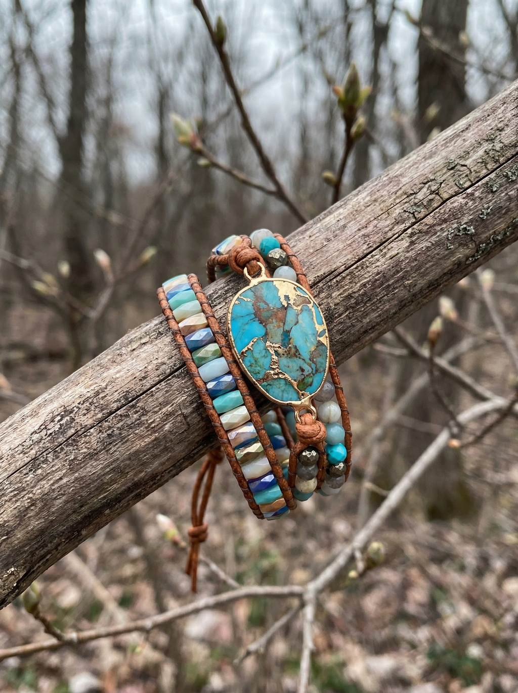 The Sky and Stone Wrap Bracelet