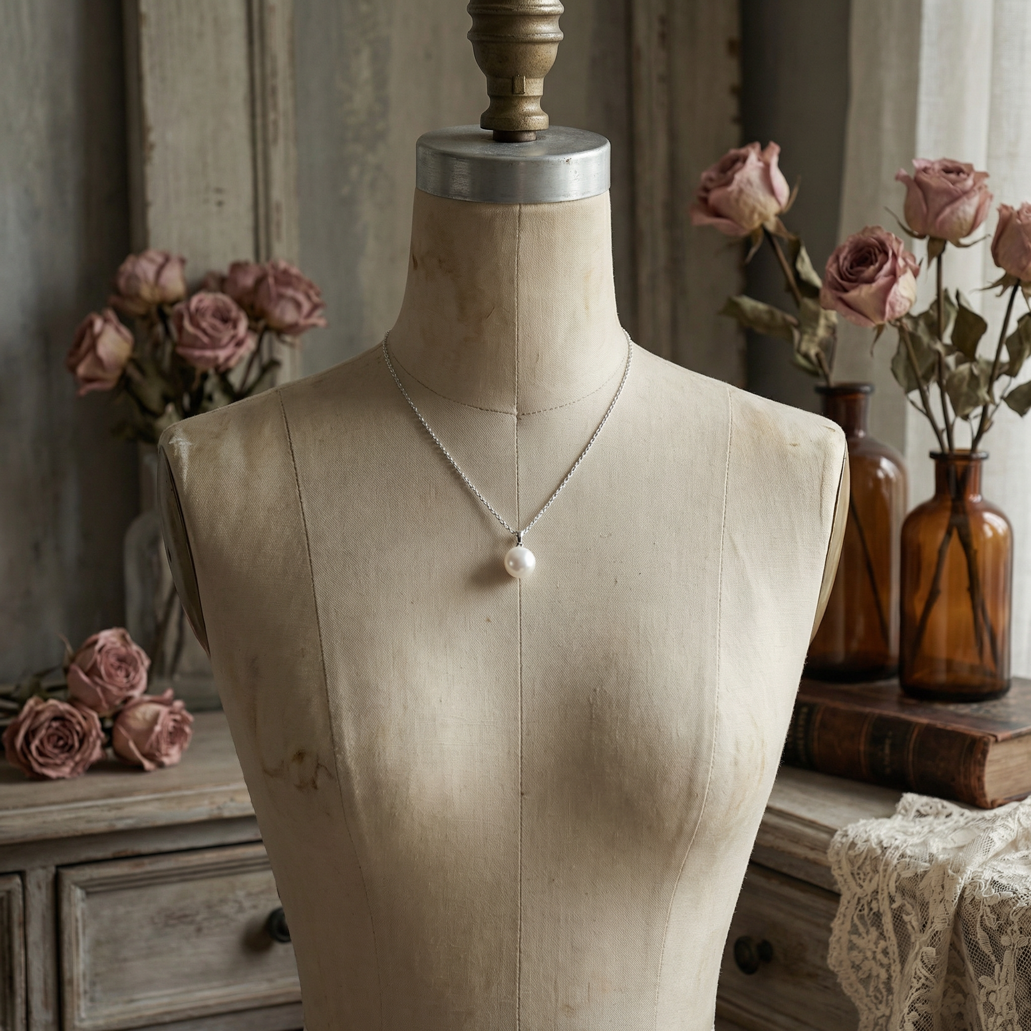 The Solitary Pearl Necklace