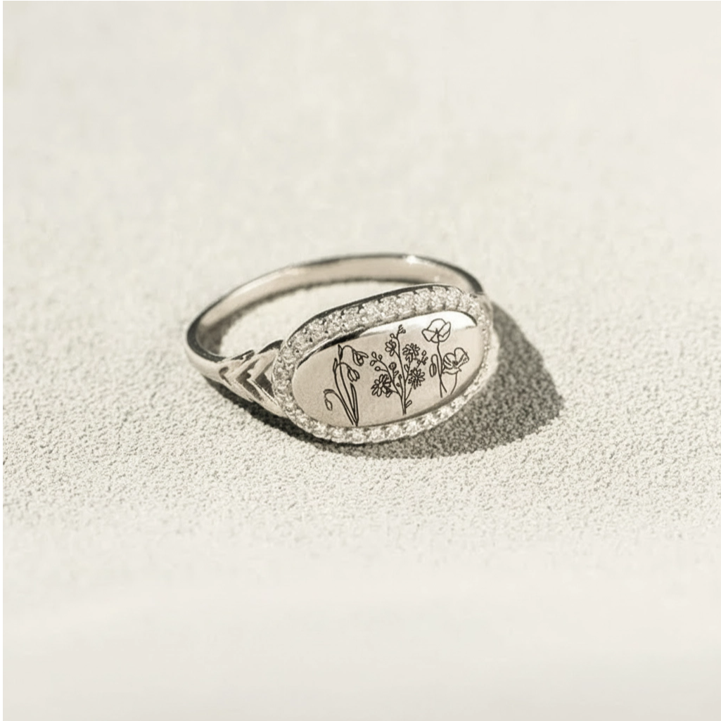 The Still Garden Oval Ring