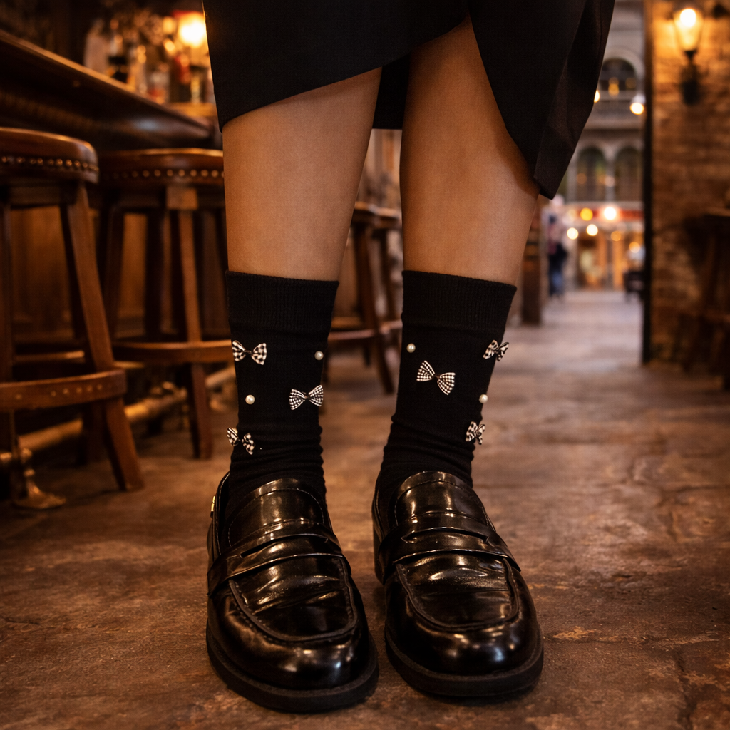 The Afterthought Bow Socks