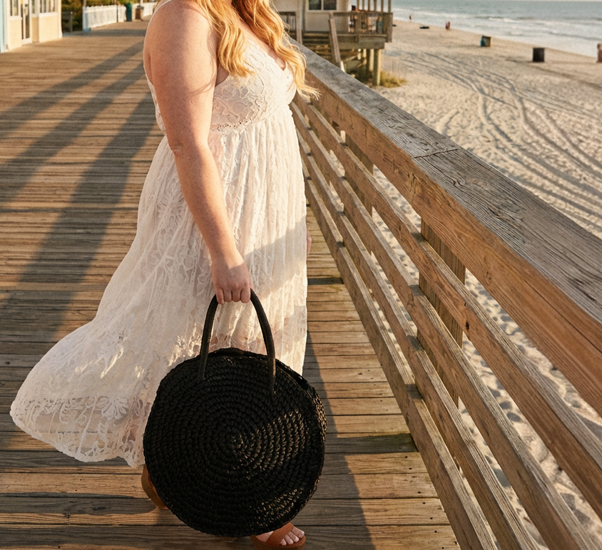 The Black Tidelace Market Bag