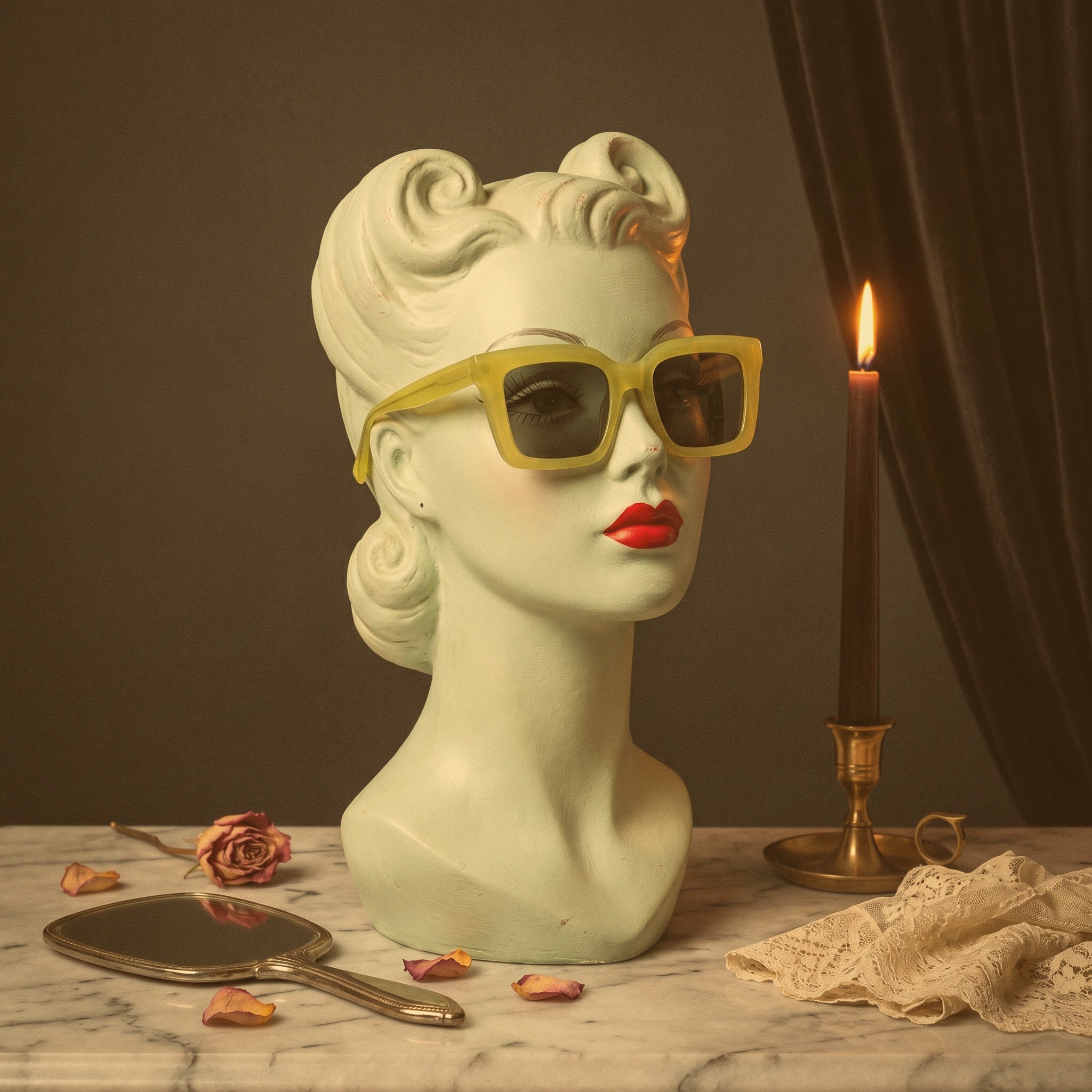 The Citrine Stillness Square Sunglasses