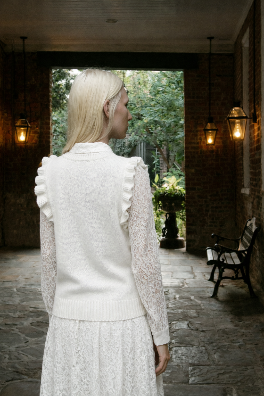 The Lantern Garden Ruffle Vest