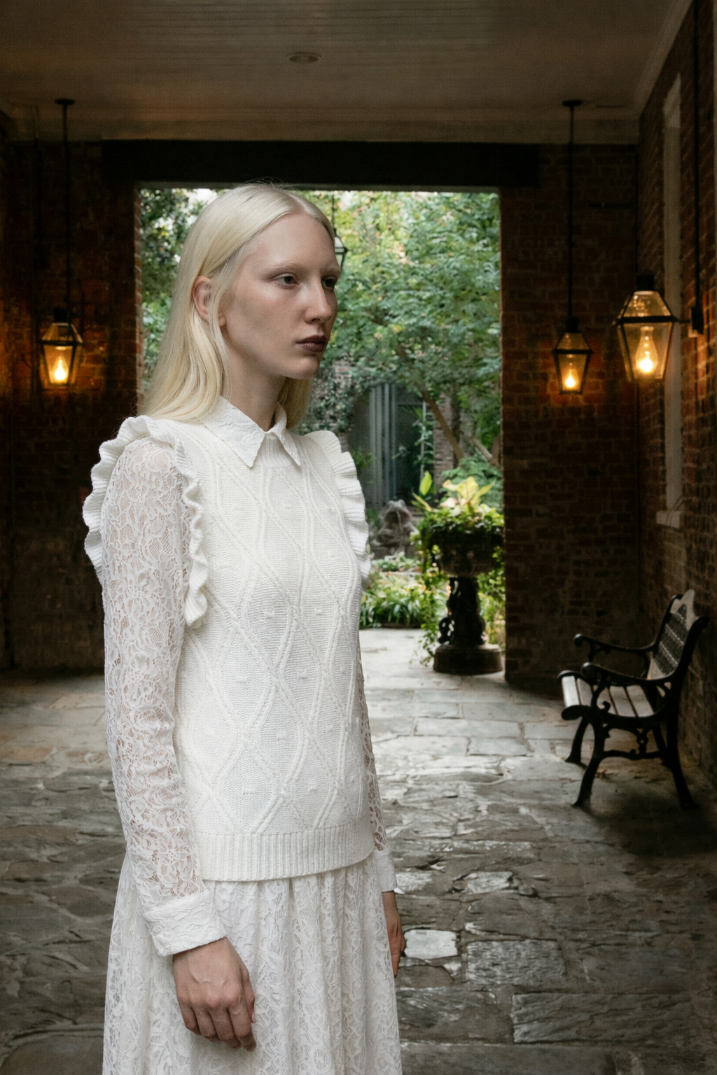 The Lantern Garden Ruffle Vest
