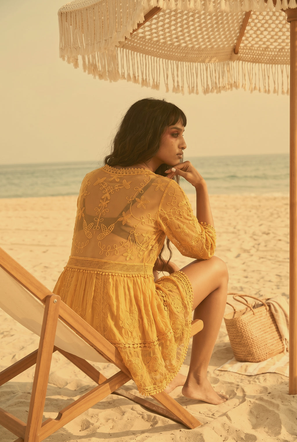 The Low Tide Lilt Lace Coverlet