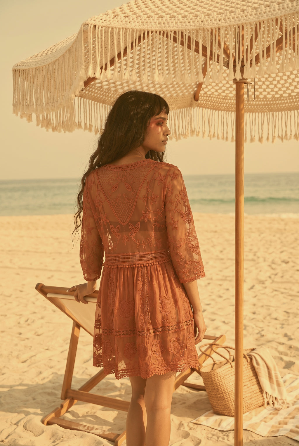 The Low Tide Lilt Lace Coverlet