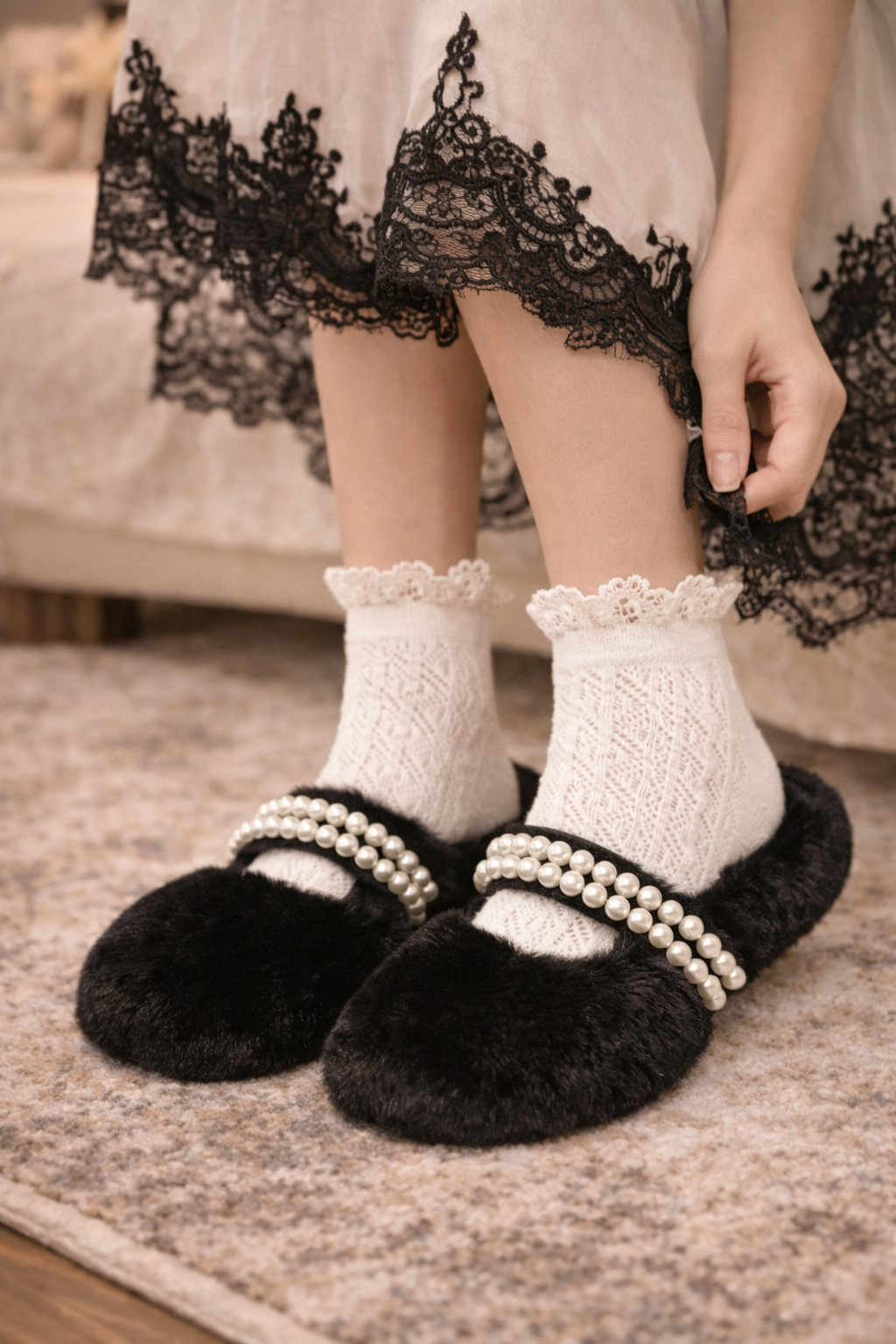 The Pearlbound House Slippers