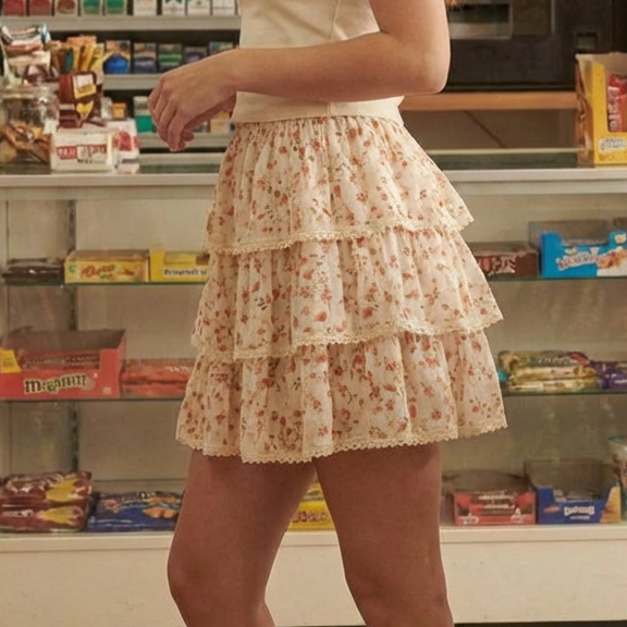 The Penny Arcade Tiered Skirt