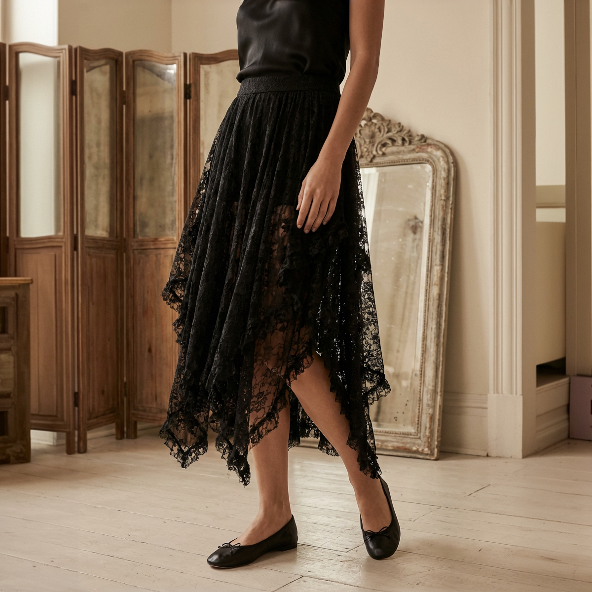 The Shadowfall Lace Skirt