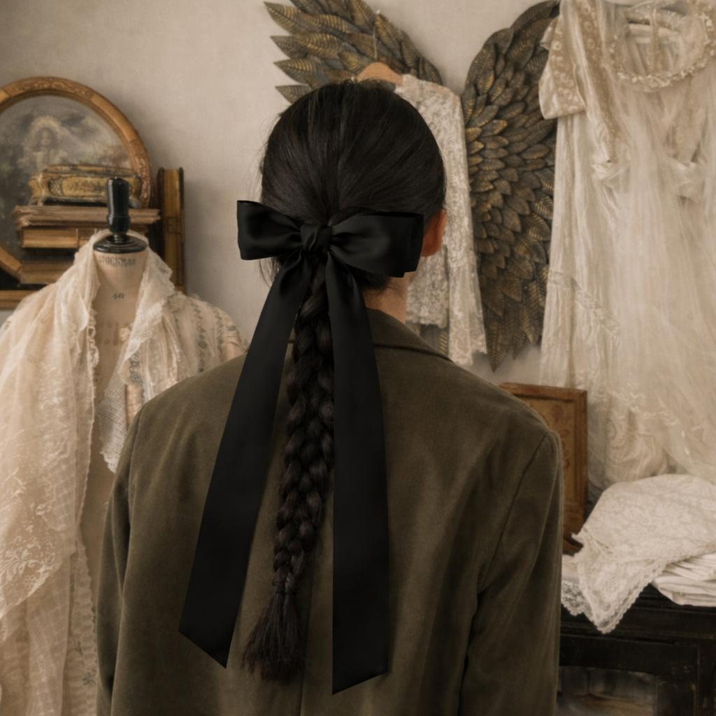The Silver Screen Ribbon Barrette