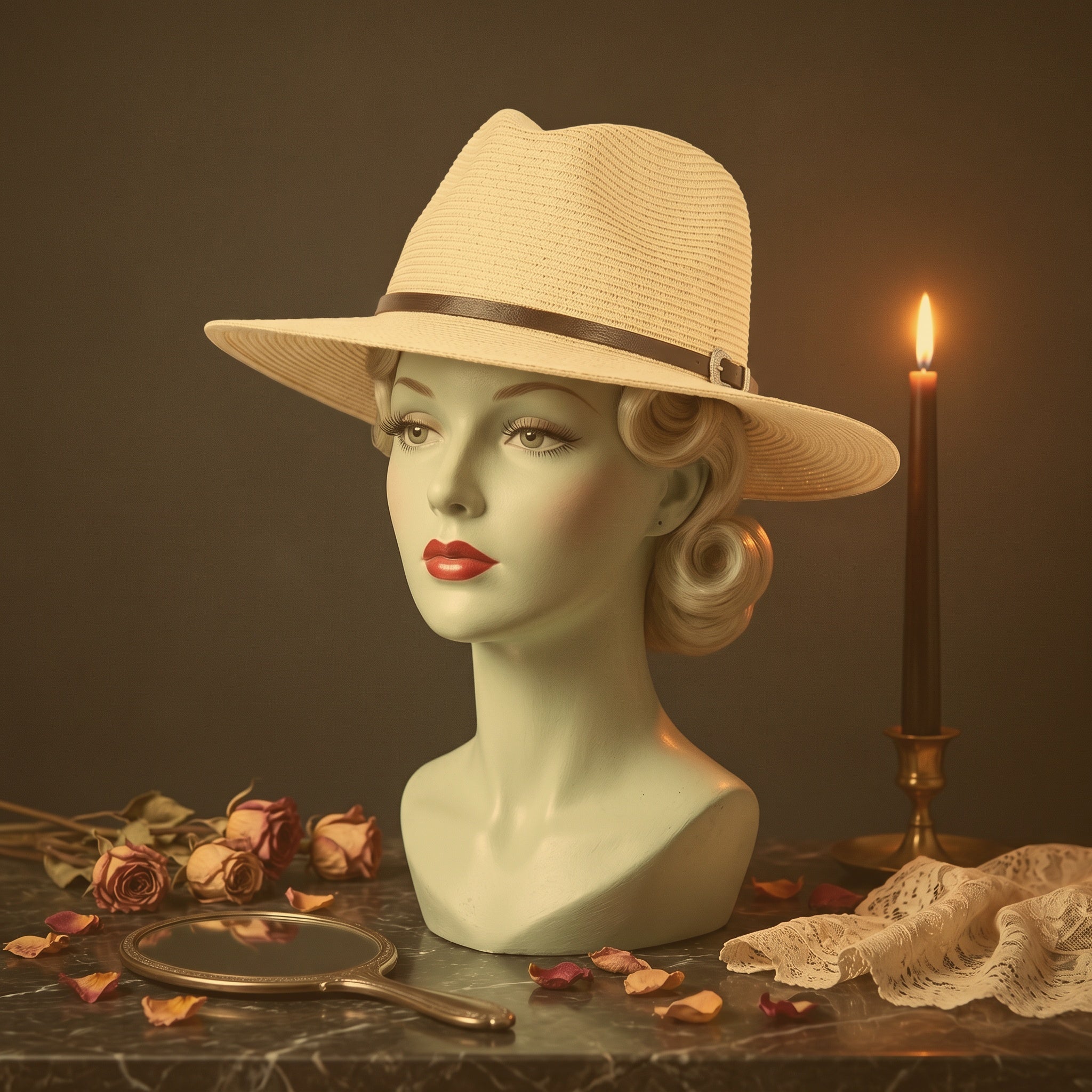The Sunbound Belted Straw Fedora