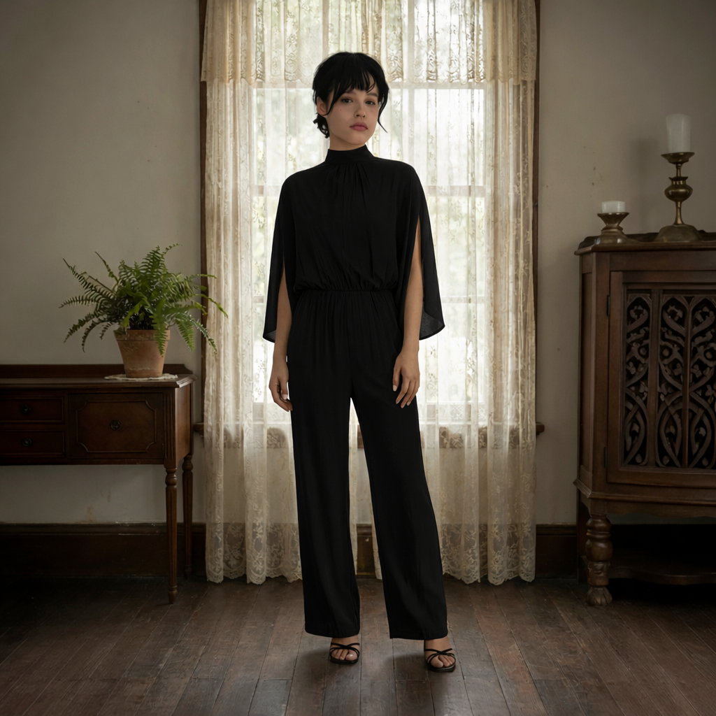 The Afterhours Cape Jumpsuit