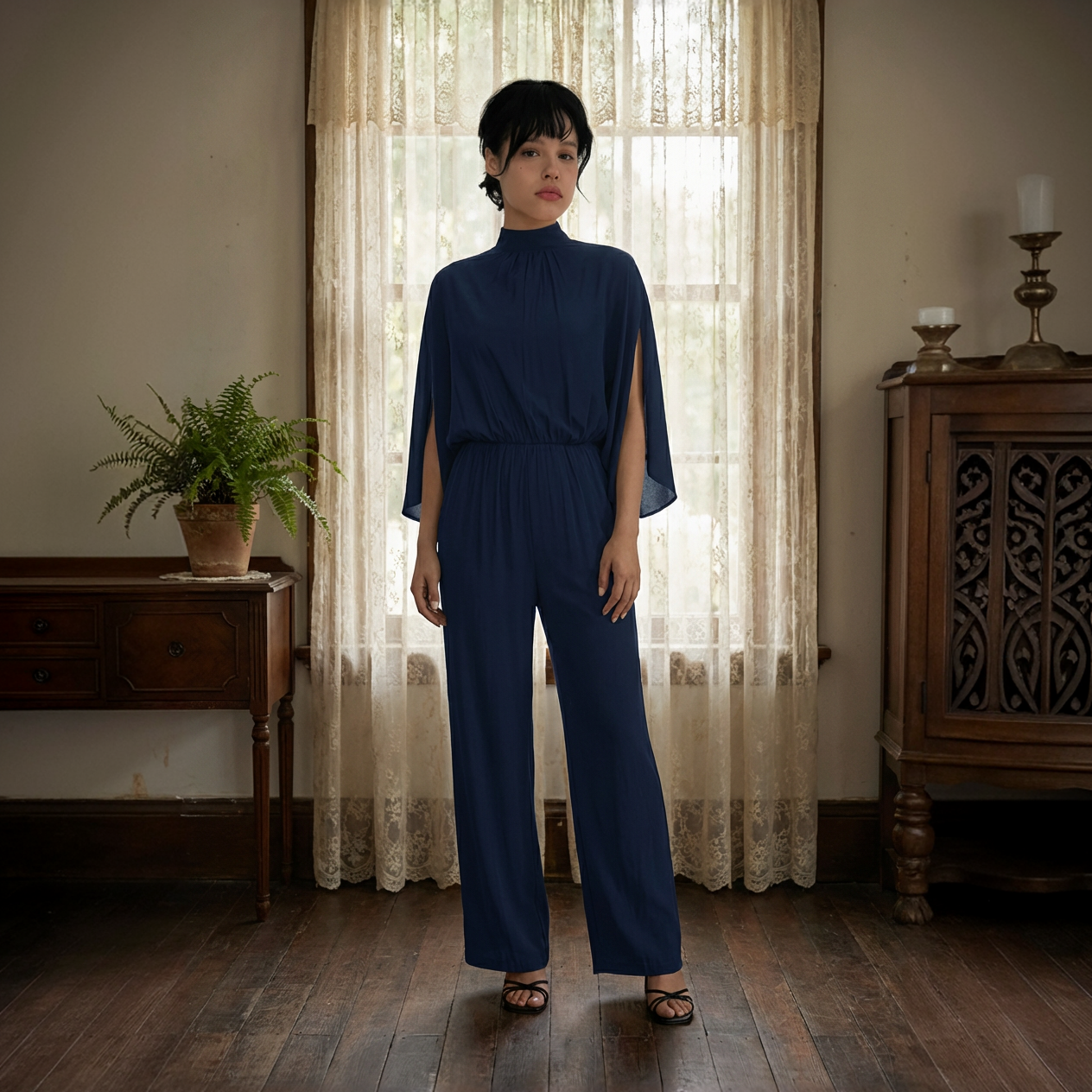The Afterhours Cape Jumpsuit