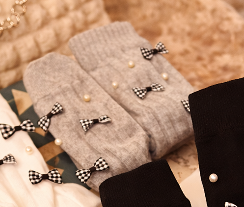 The Afterthought Bow Socks