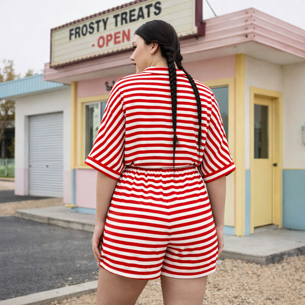 The Boardwalk Stripe Romper