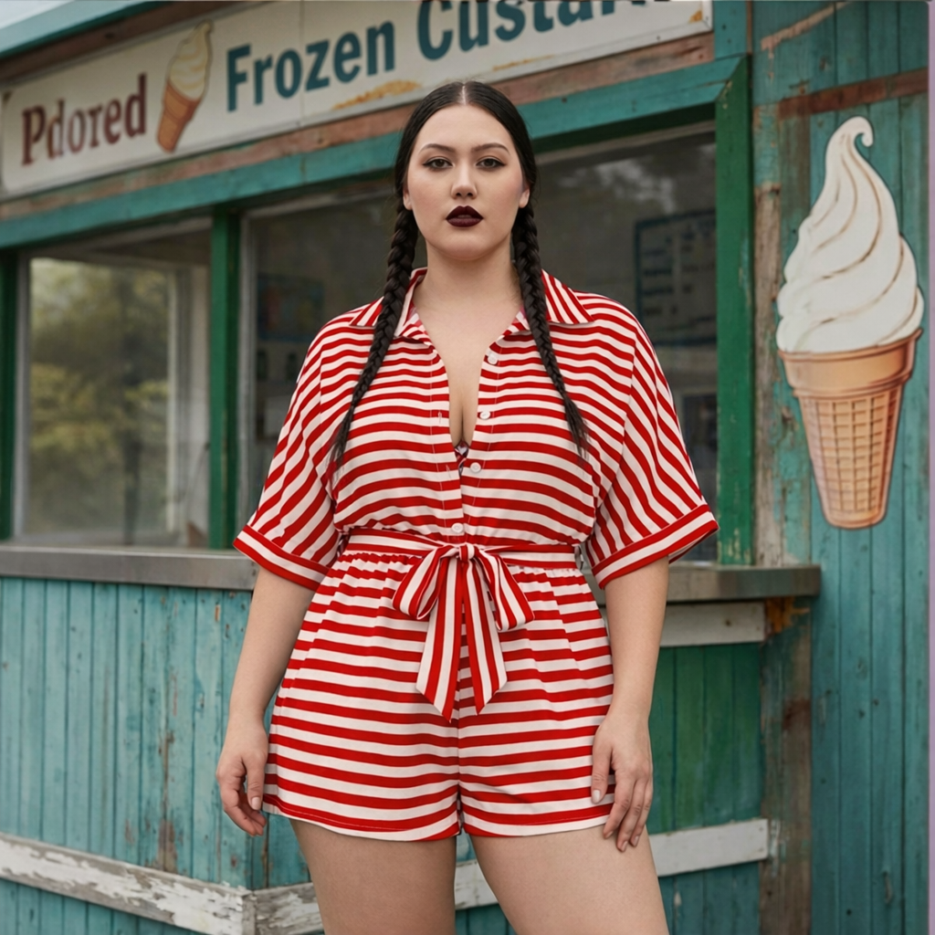 The Boardwalk Stripe Romper