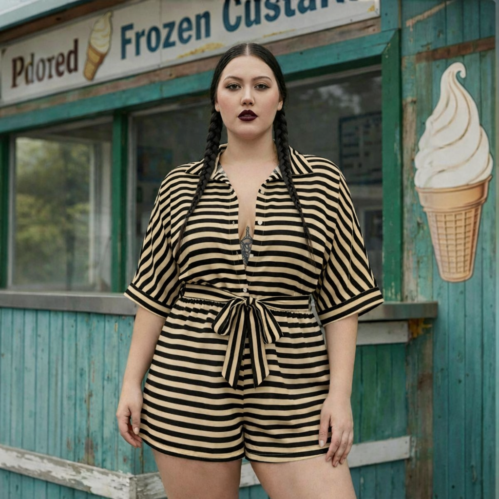 The Boardwalk Stripe Romper