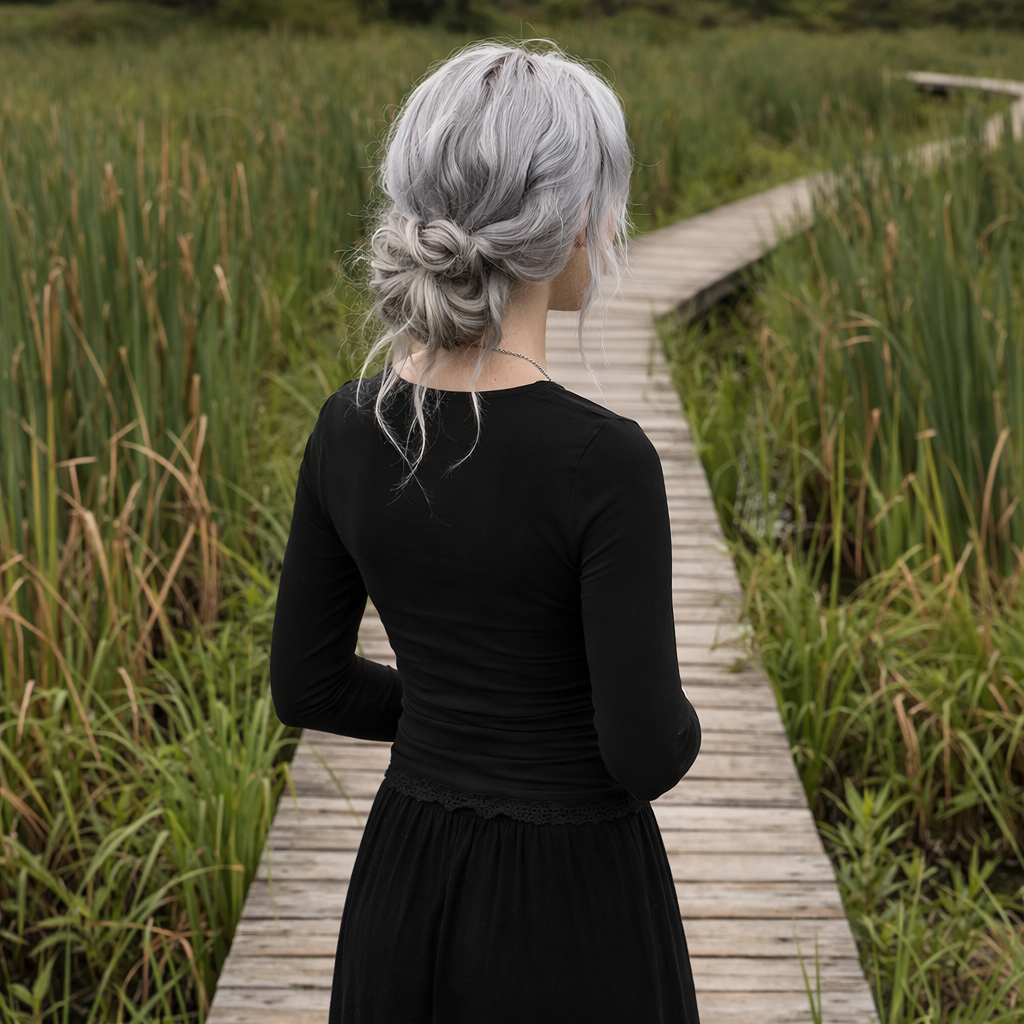 The Bramblepath Lace Trim Top