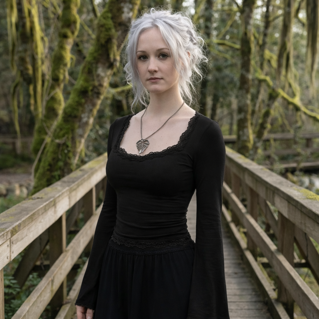 The Bramblepath Lace Trim Top