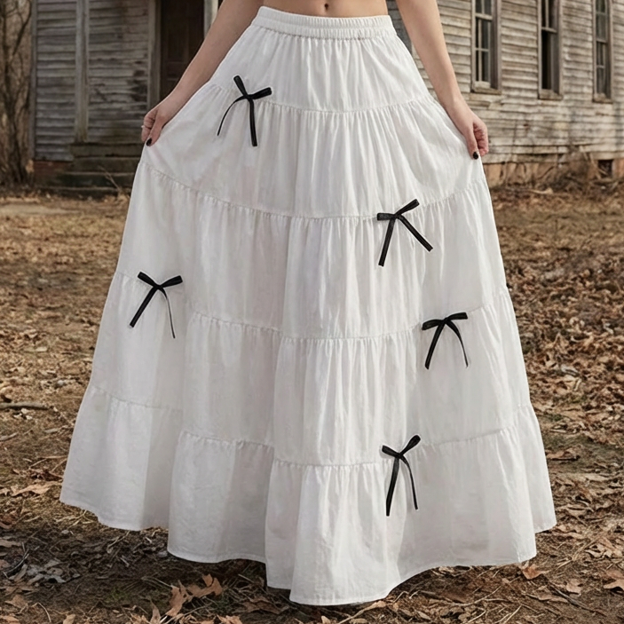 The Briarwood Ribbon Tier Skirt
