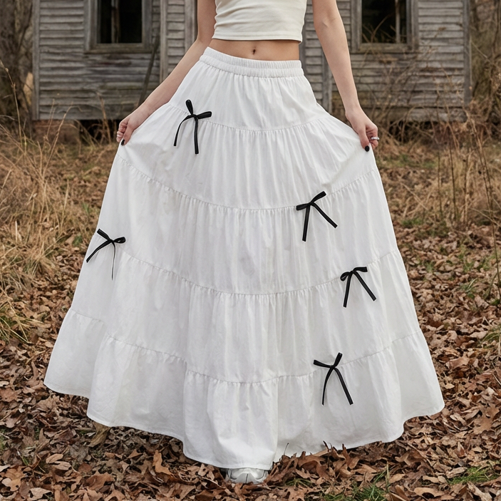 The Briarwood Ribbon Tier Skirt