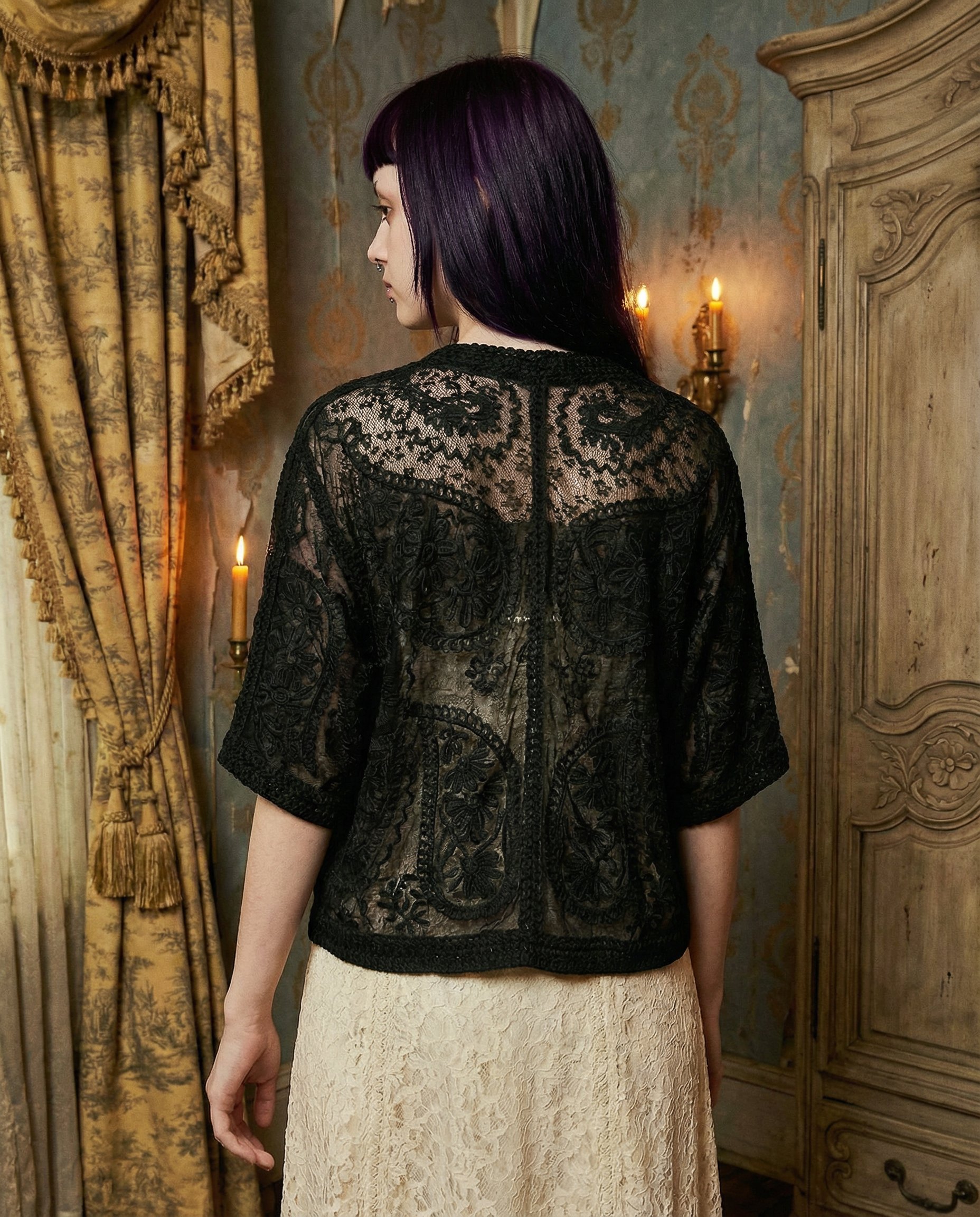 The Candlelit Parlor Crochet Cardigan