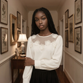 The Conservatory Bloom Mesh Blouse