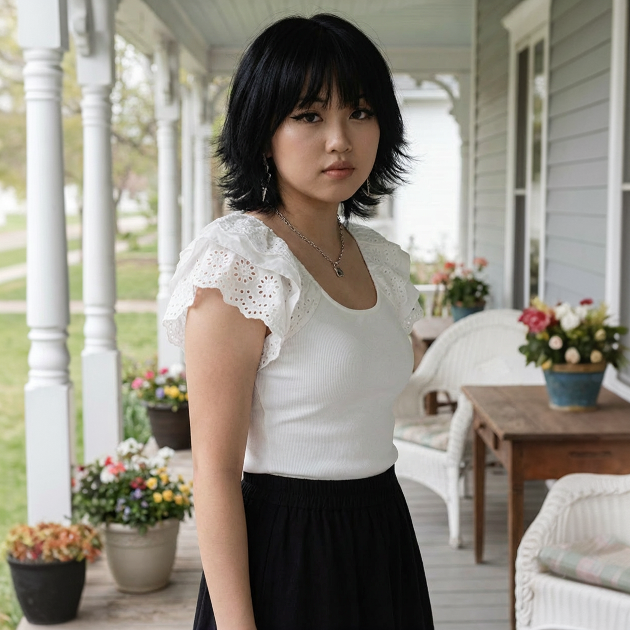 The Garden Veranda Eyelet Top